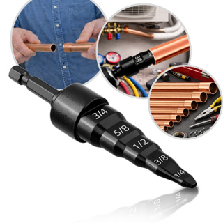 Haste Flangeador Escalonado Alargador Broca 1/4 - 3/4Pol Canos Tubos Cobre Alumínio Parafusadeira em Oferta na Shopee