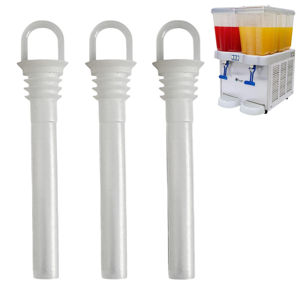 Kit 3x Chupeta Silicone Dosador Para Refresqueira Begel
