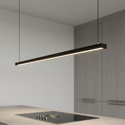 Pendente luminaria Teto Com Led Integrado Slim 90cm Para Decoração Casa Sala e Escritório Quarto Sala de Jantar cozinha