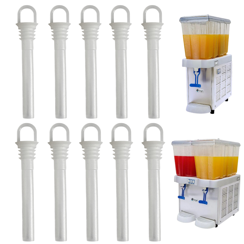 Kit 10x Chupeta Silicone Dosador Para Refresqueira Begel