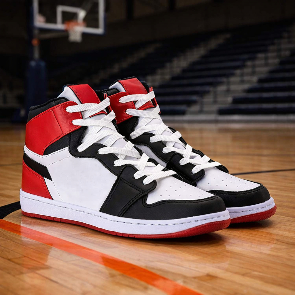 Tênis J-DAX Cano Alto Masculino Feminino Casual Antiderrapante Solado Reto Confortável PráticoFácil de Calçar Promoção