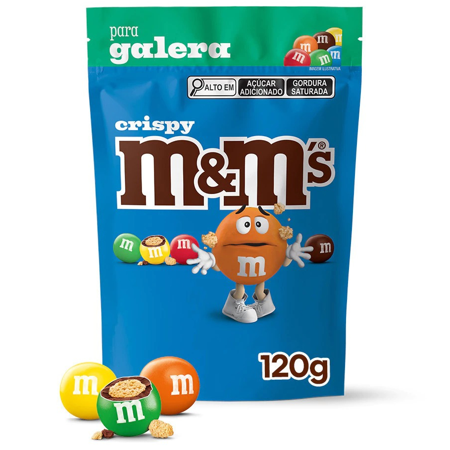 Chocolate M&M's Ao Leite Crispy 120g Mars em Oferta na Shopee