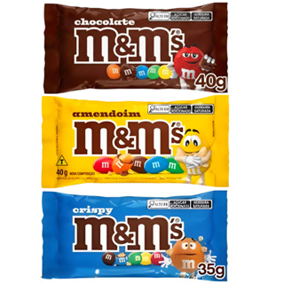 Chocolate Confeitos M&M's de 35g a 40g Mars | Unidade ou Kit em Oferta na Shopee