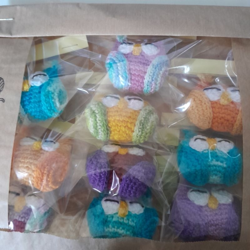 lembrancinha, 10 chaveiros coruja amigurumi