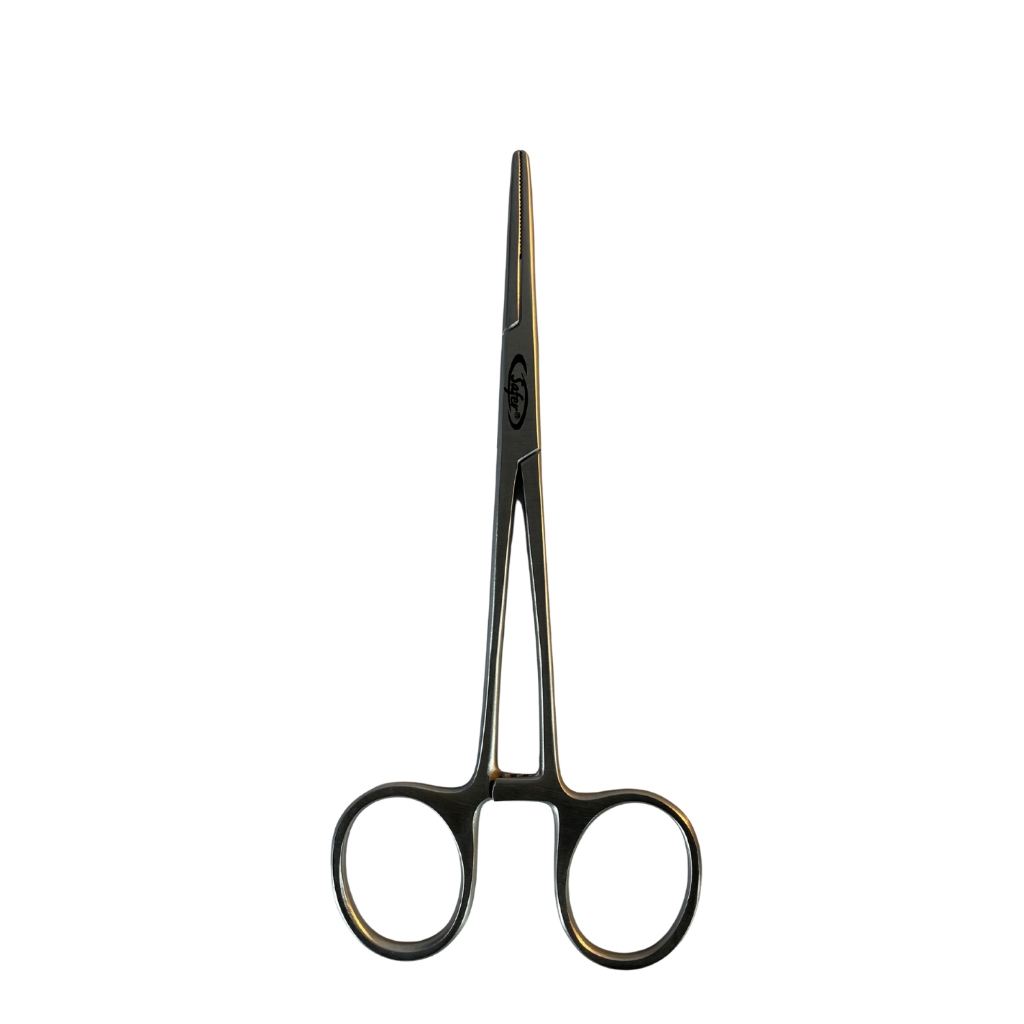Pinça Kelly Curva RETA 14 cm Safer Hemostática em Aço Inoxidável  Procedimentos BODY PIERCING