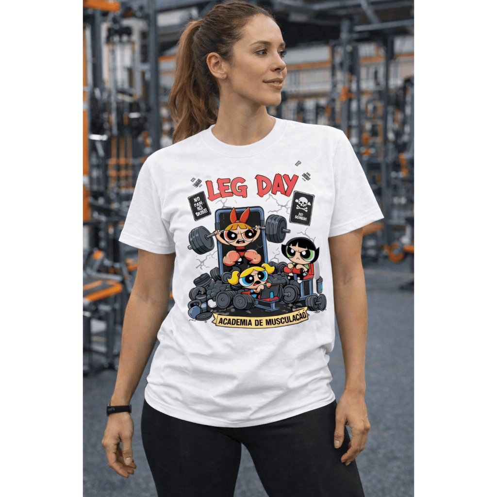 Camisa Camiseta Meninas Poderosas Blusa Academia Fitiness Feminina