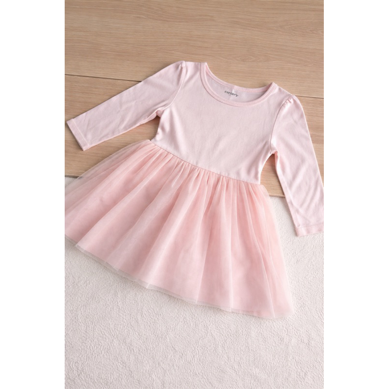 Vestido Bebê Rosa Bailarina Carter’s 9 meses