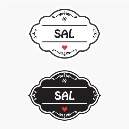 50 Adesivos temperos Transparente , Branco, Preto para Organizadores Temperos Mantimentos 5x3,5cm.