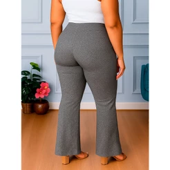 Calça Legging Leg Flare Zero Transparência Grossa Academia