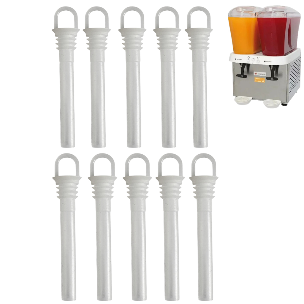 10 Peças Chupeta Dosadora Silicone Para Refresqueira Venâncio Rv