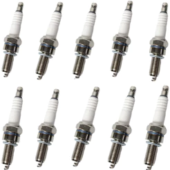 Kit 10 Velas de Ignição Fan Titan 150 Ks Es 2004 a 2008 Titan 150 Esd 2009 2010 2011 2012 2013