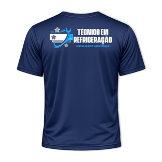 Camiseta Camisa Uniforme Masculina TÉCNICO EM REFRIGERAÇÃO Instalação e Manutenção Dry Fit Profissão em Oferta na Shopee