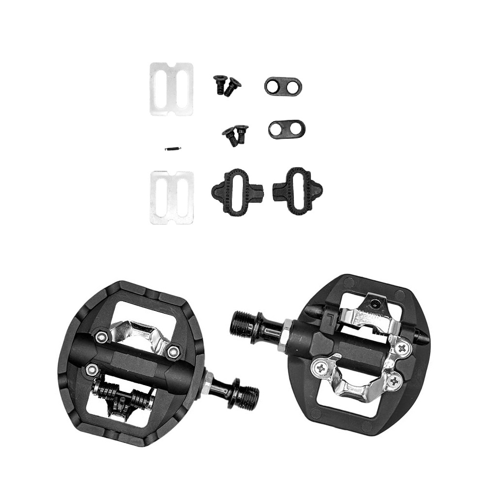 Pedal Clip Plataforma Gta Spd Bike Mtb Rolamento Eixo Cr-mo Bucha Du 9/16 em Oferta na Shopee