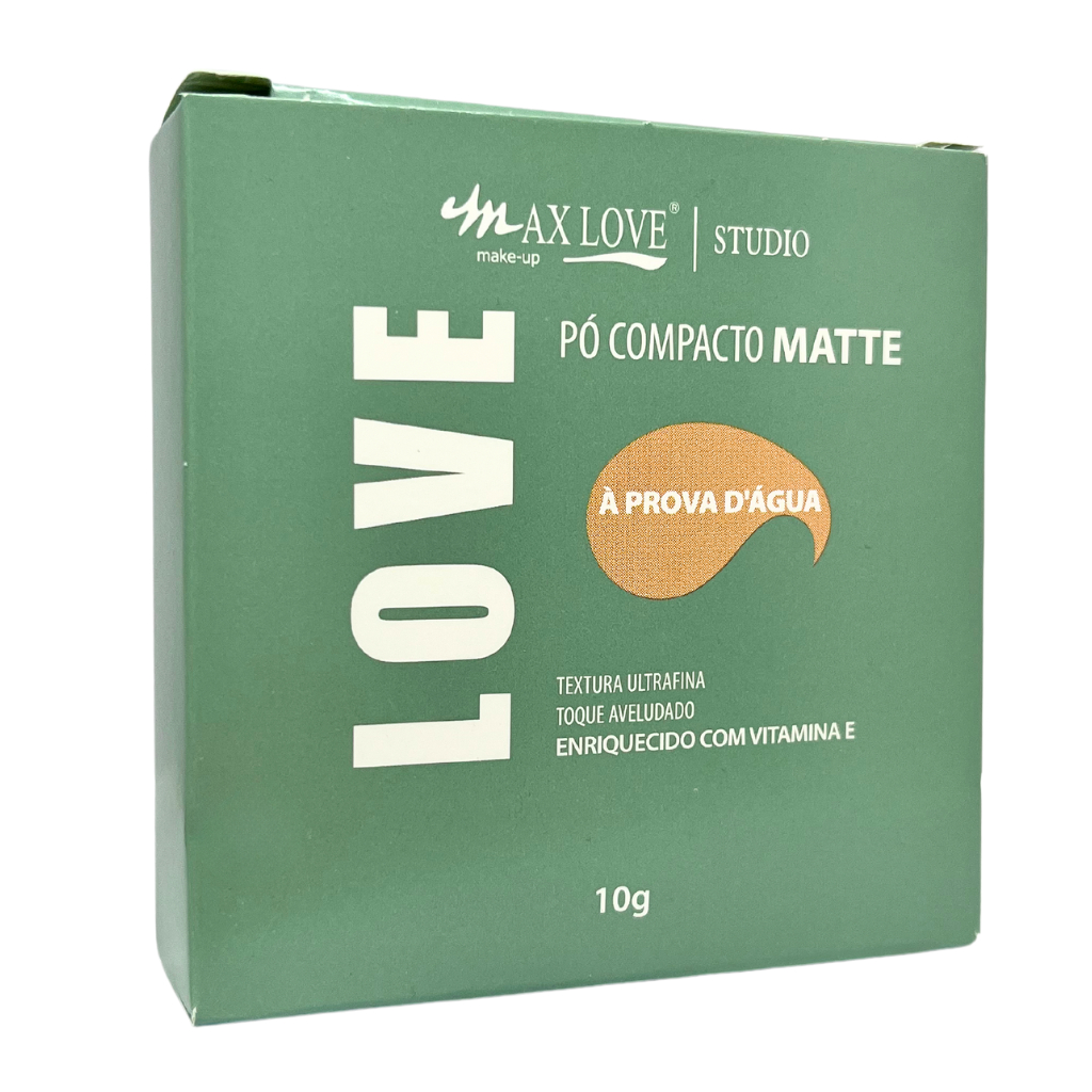 PÓ COMPACTO MATTE A PROVA D ÀGUA MAX LOVE em Oferta na Shopee