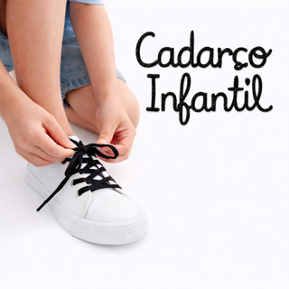 Cadarço Infantil 70cm Preto Para Escola Criança Durável Casual Material Premium - ENVIO NO MESMO DIA em Oferta na Shopee