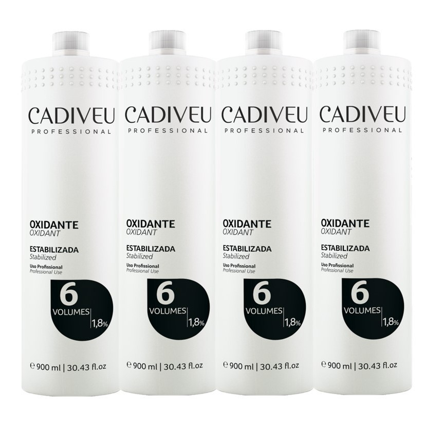Kit Cadiveu Oxidante 06 Volumes 900ml 4 Unidades