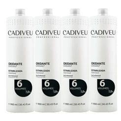 Kit Cadiveu Oxidante 06 Volumes 900ml 4 Unidades