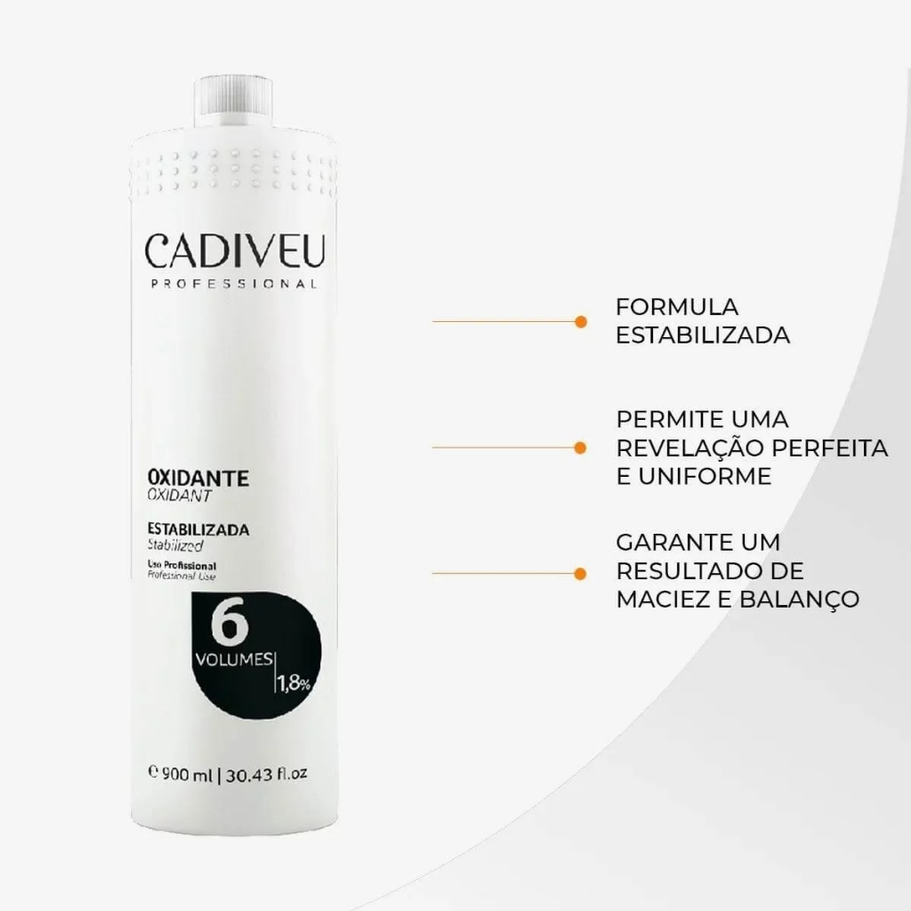 Kit Cadiveu Oxidante 06 Volumes 900ml 4 Unidades — imagem 2 de 2