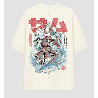 Camiseta Oversized - Samurai Cutting Season em Oferta na Shopee