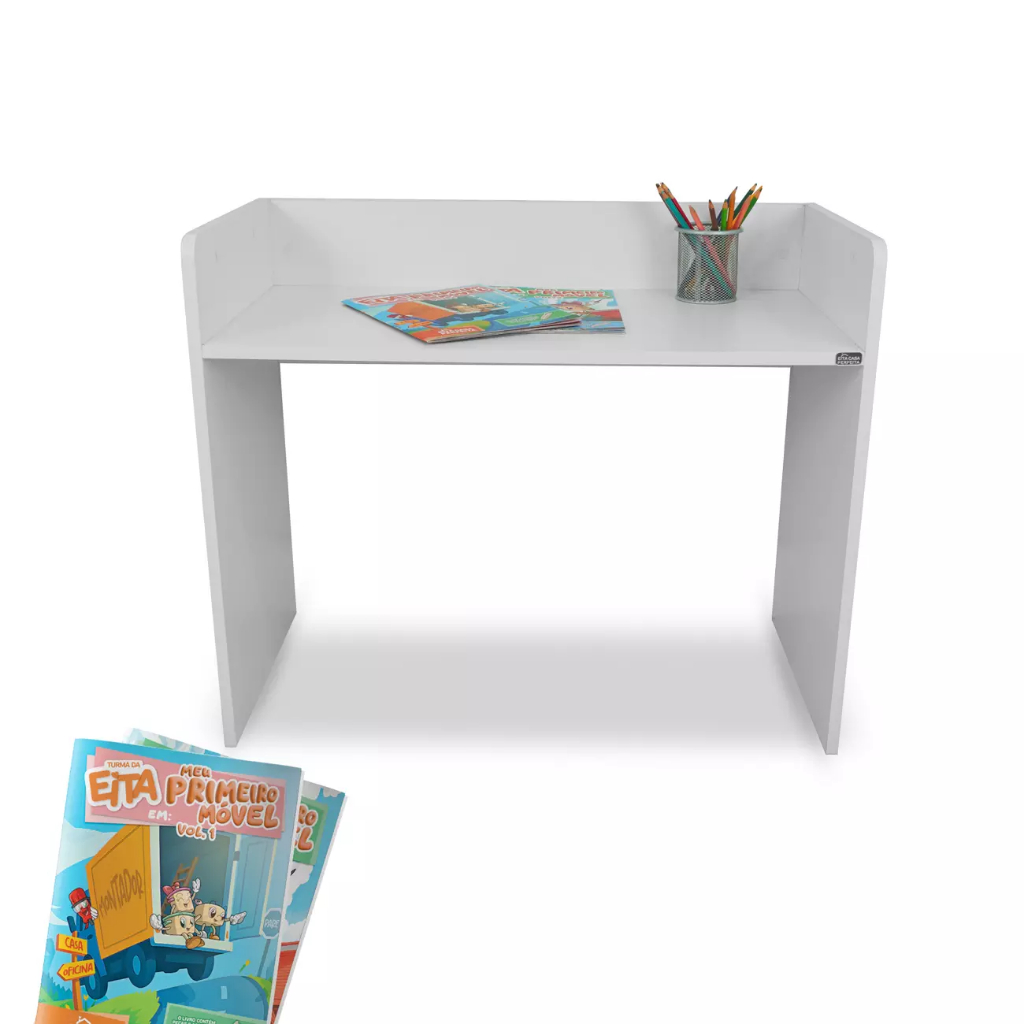 Kit Educativo Escrivaninha Organizadora Pequena Madeira Infantil Brinquedo em Oferta na Shopee
