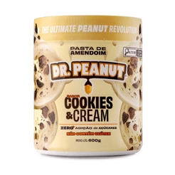Pasta De Amendoim Com Whey Protein Dr. Peanut Sabor Cookies & Cream 600g