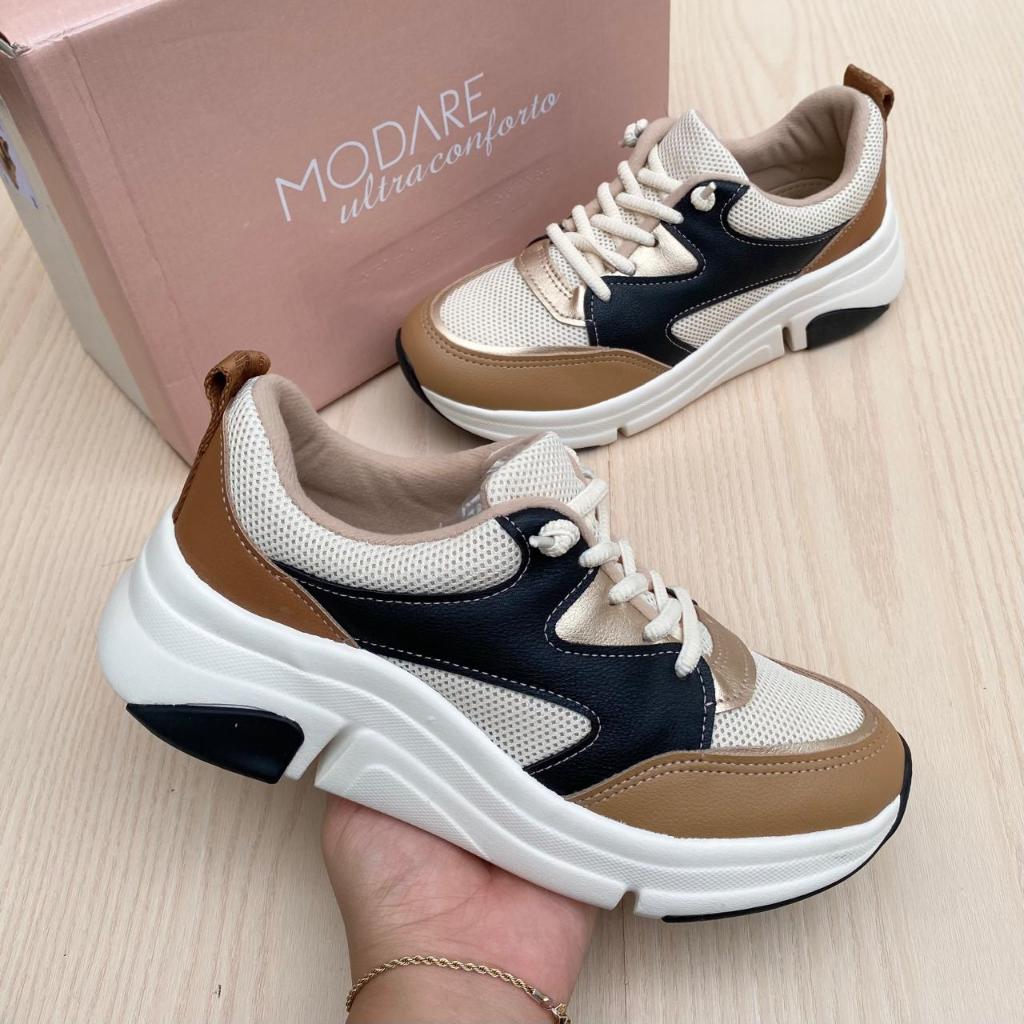 Tênis Sapato Feminino Modare Urban Casual Confortável Acolchoado Leve Moda