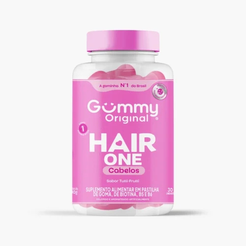 GUMMY HAIR ONE C/30 GOMAS SABOR TUTI-FRUTTI em Oferta na Shopee