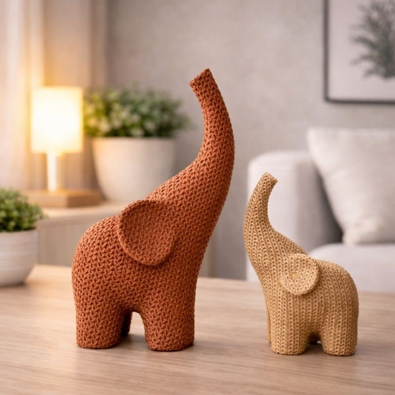 Elefantes Decorativos Modernos - Conjunto para Sala, Quarto e Presente Criativo.