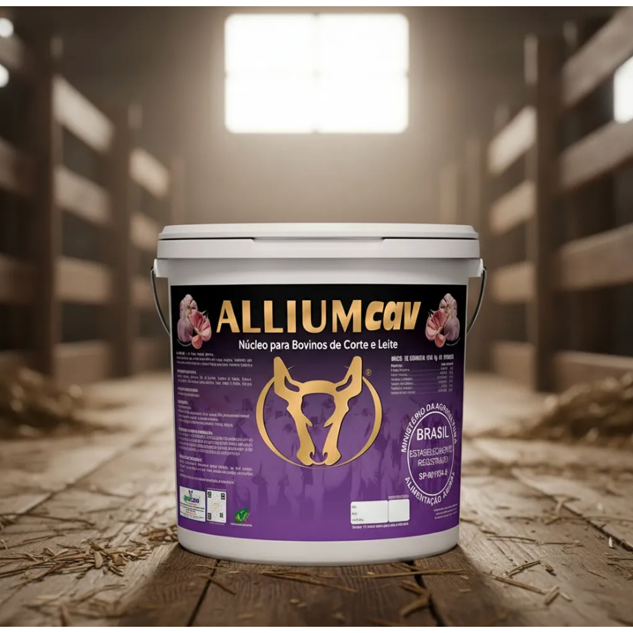 Allium Cav 20kg Agrocave Núcleo Para Misturar na Ração