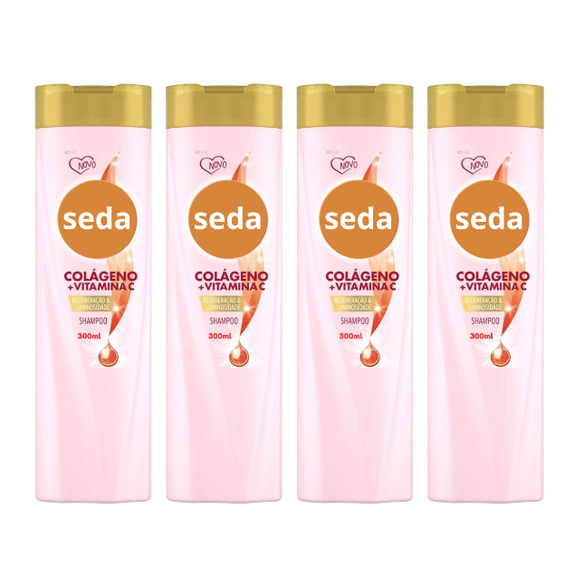 Shampoo Seda Colágeno + Vitamina C Regeneração e Luminosidade 300ml