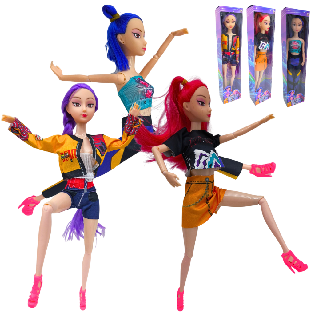 Boneca Brinquedos Kpop Action Figure Guerreiras Rumi Mira Zoey Princesa em Oferta na Shopee