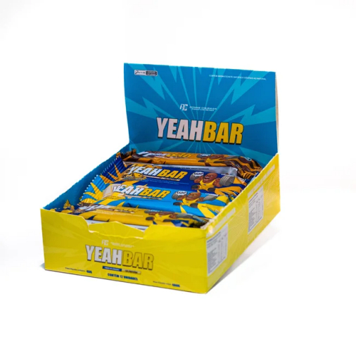 Caixa 12 Unidades YEAHBAR Barra Proteica 40g Mistas 3 de Cada Sabor