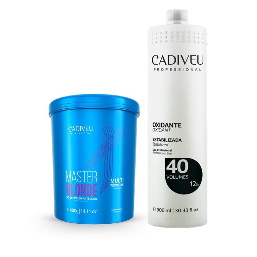 Kit Cadiveu Pó Descol. Master Blonde 400g + OX 30 vol 900ml