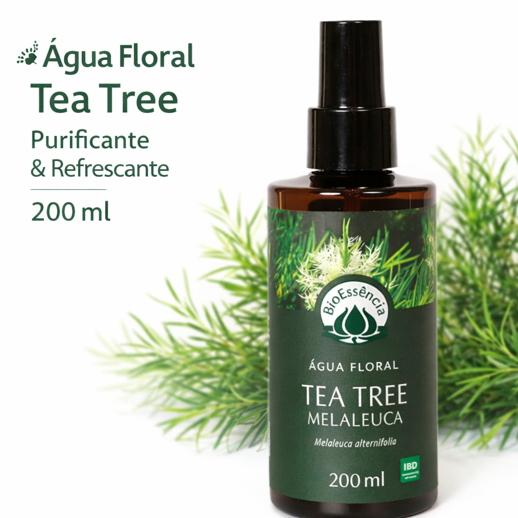 Água Floral Tea Tree Melaleuca Hidrolato Corpo Ambiente Bioessencia 200ml em Oferta na Shopee