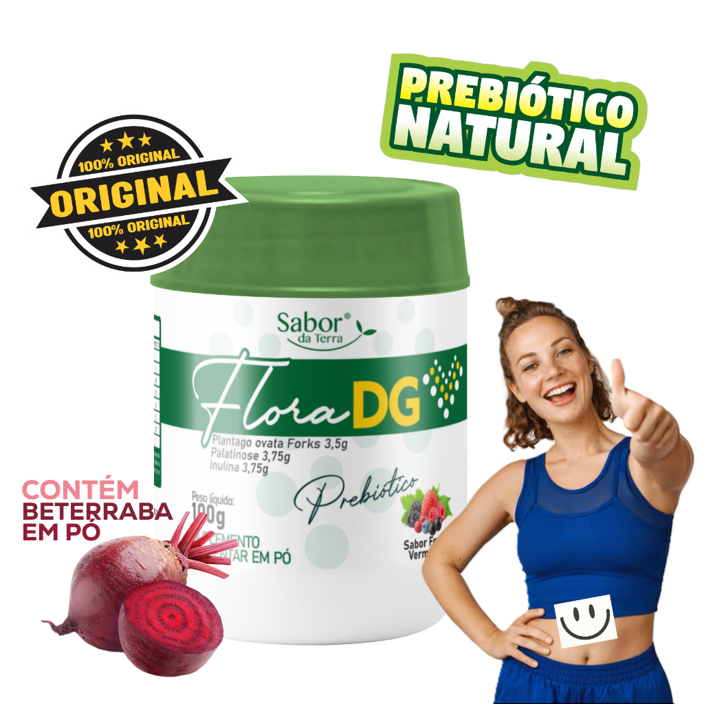 Fibras e Psyllium | Equilíbrio e Saciedade | Flora DG | 100g | Amor da Terra em Oferta na Shopee