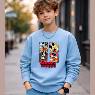 Moletom Michey Mouse Street Flanelado Despojado Juvenil Criança Menino 02 ao 12 em Oferta na Shopee