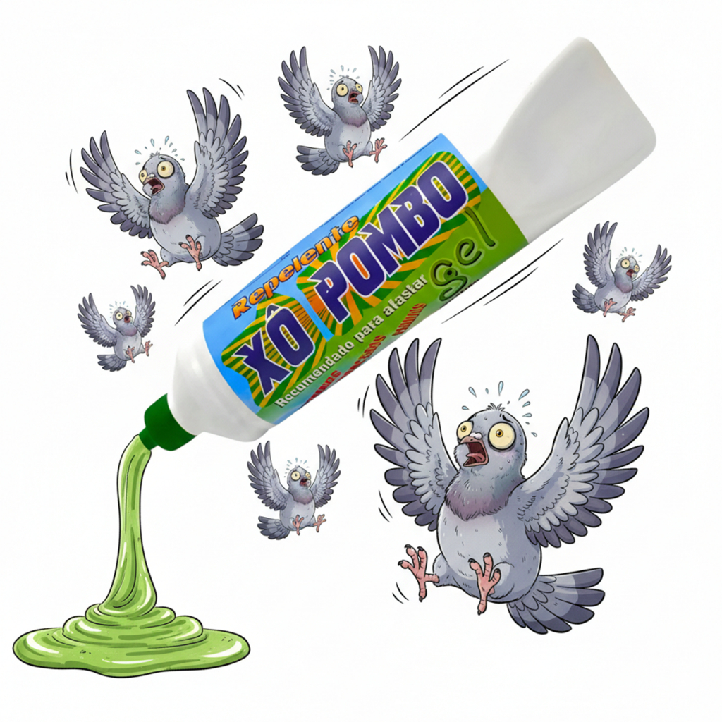 Espanta Afasta Pombos Gel Repelente Pombos Morcegos Pardais Não Tóxico Telhados Sacadas Muros 250g