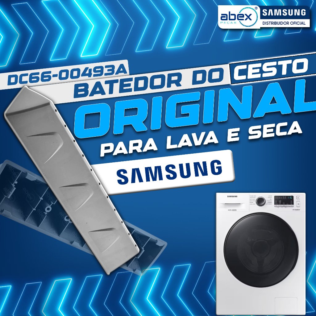 Batedor Do Cesto Lavadora e Lava e Seca Samsung WD106UHSAWQF DC66-00493A Origina