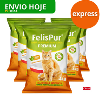 Areia Gato Biodegradável Mandioca Higiênica Grãos Ultra Fino Natural Rendimento Odor em Oferta na Shopee