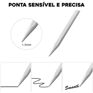 Caneta Touch Screen Ponta Fina Desenho iPhone Android Alta Precisão Universal Design Grafico Tarefas