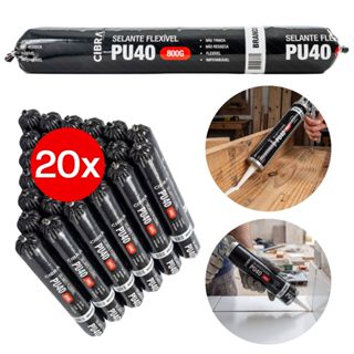 Sache 15-40 Selante Pu 40 800g Cibra Cinza Branco Cola Construção Adesivo PVC Isopor Calha Telha em Oferta na Shopee