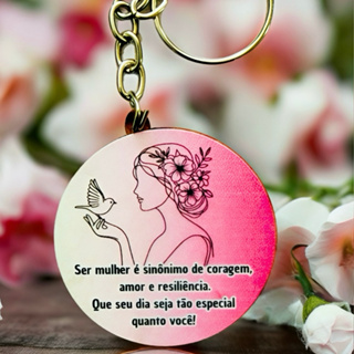 Kir Chaveiro ADESIVADO, SER MULHER É SINÔNIMO, para escola, decoração, festa, lembrancinhas dia das mães em Oferta na Shopee