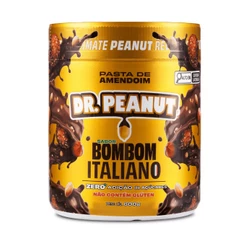 Pasta De Amendoim Com Whey Protein Dr. Peanut Sabor Bombom Italiano 600g