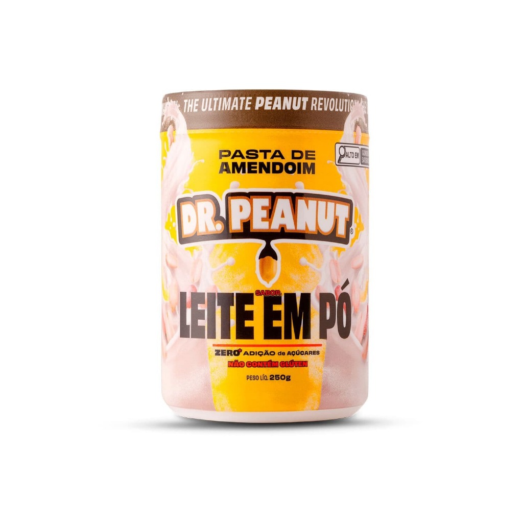 Pasta De Amendoim Dr. Peanut  Leite Em Pó 250g em Oferta na Shopee