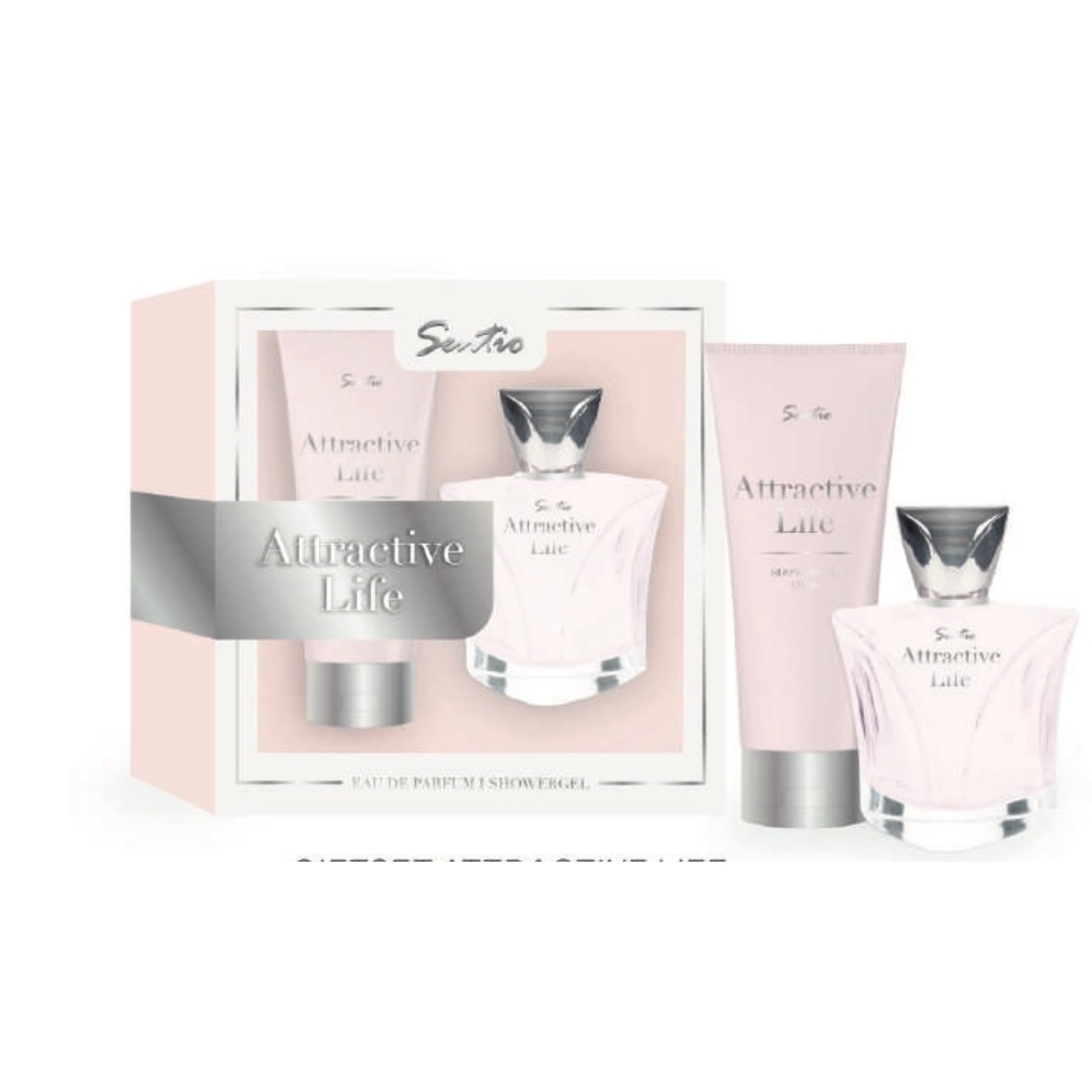 Kit Presente Attractive Life Sentio - Perfume E Shower Gel Adicionar aos favoritos