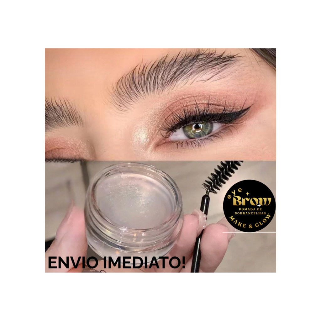 Gel Fixador de Sobrancelhas Transparente – Alta Fixação– Define e Modela - Efeito Lifting em Oferta na Shopee