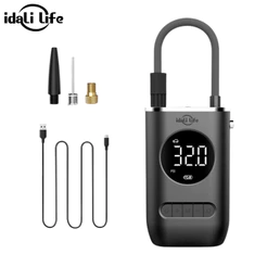 Mini Compressor de Ar Portatil Recarregavél Digital USB Calibrador Pneu IDALI LIFE
