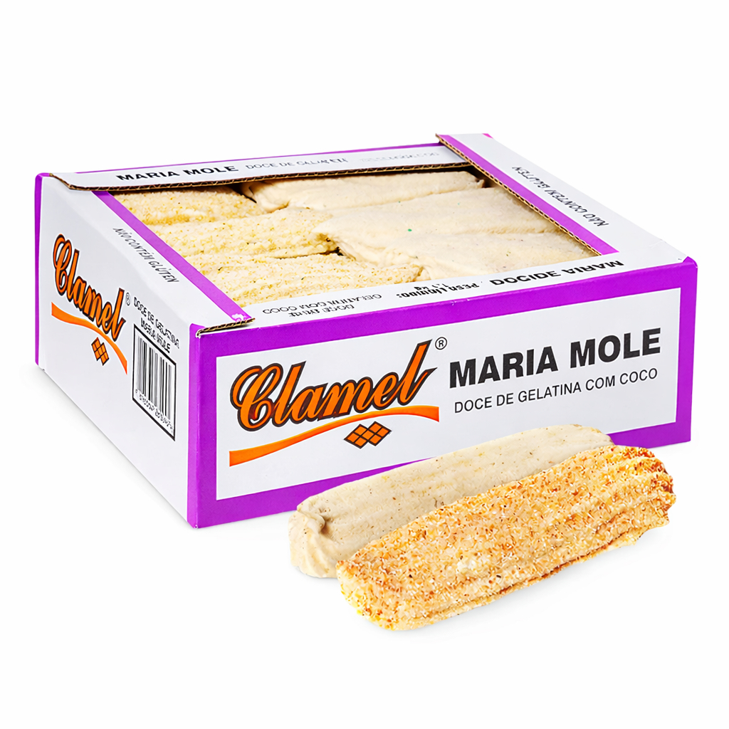 Doce Maria Mole C/50 Unidades 1,1kg Clamel Doces Festa Junina Cosme Damião em Oferta na Shopee