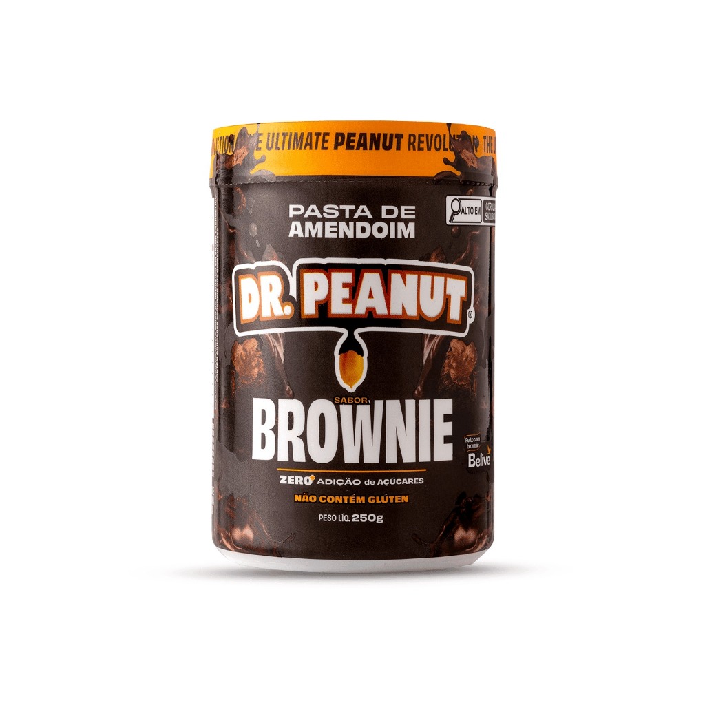 Pasta De Amendoim Com Whey Protein Dr. Peanut Sabor Brownie 250g