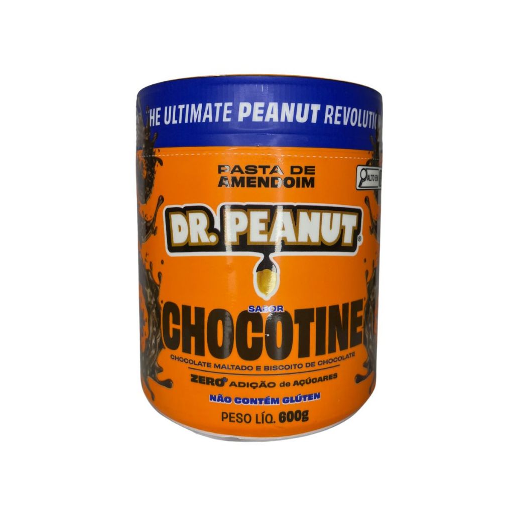 Pasta De Amendoim Com Whey Protein Dr. Peanut Sabor Chocotine 600g